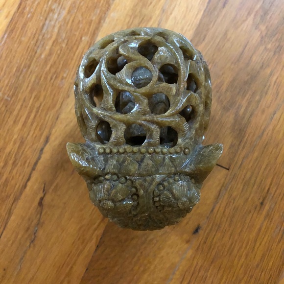 NWOT Double Carved Jali Elephant - Picture 4 of 8